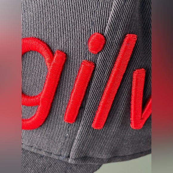 🐎Navy + 3D Red Raised Embroidery Cap | Ogilvy Equestrian | Adjustable - Picture 7 of 17